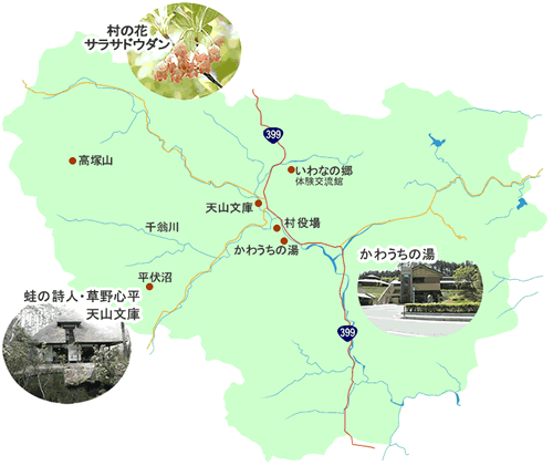 川内村案内図
